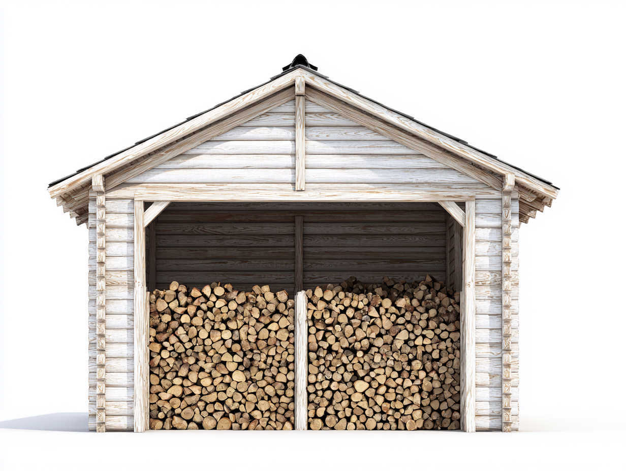 Portalegna - Legno - 188x86x182 cm - Naturale - Stile rustico da esterno-Vivaihome