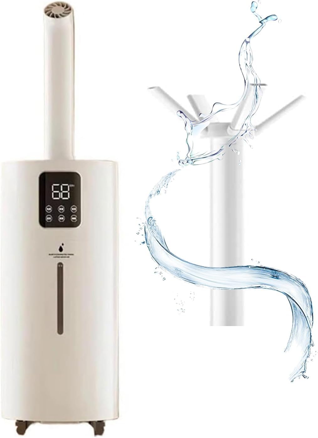 Umidificatore per tutta la casa 25 L - ugello a quattro getti - volume nebbia 2000 ml - funzionamento automatico-Nestgetmart