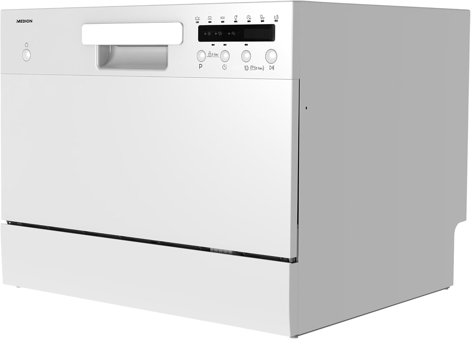 MEDION MD 37496 mini lavastoviglie - 6 coperti bianca - 6 programmi - display LED 47 decibel-Nestgetmart