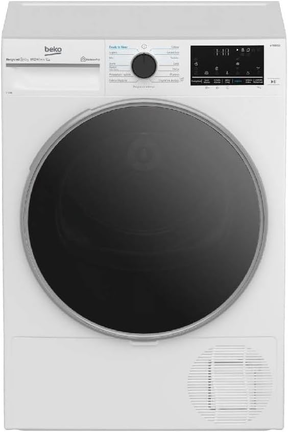 Beko BT96DBS asciugatrice - 9 kg bianca con oblo nero - Inverter display digitale XL - Wi Fi-Nestgetmart