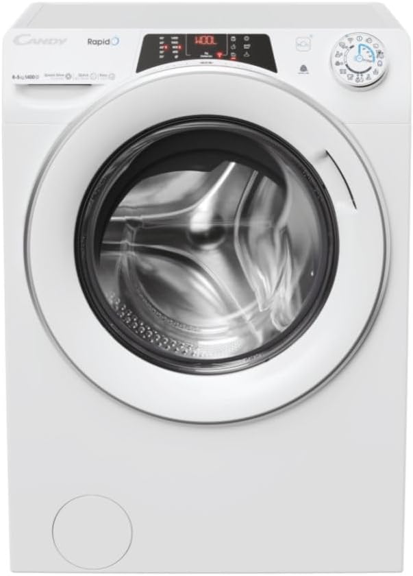 Candy ROW4854DWMST 1 S - Lavasciuga 8 e 5 kg - 1400 giri - Inverter bianca classe D-Nestgetmart