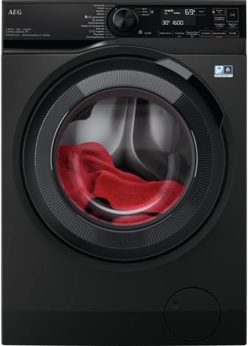 AEG LWR7BLACK lavasciuga libera installazione - carico frontale - nera digitale - 26 cicli opzionali-Nestgetmart