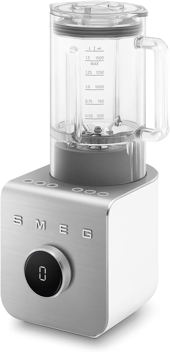 Smeg BLC01WHMEU - Frullatore ad alte prestazioni 1400 W - Caraffa 1,5 L - 5 programmi e 9 velocità-Nestgetmart