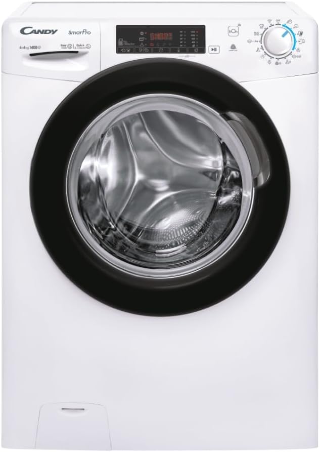 Candy CSHW4645TWB3 1 S - Lavasciuga slim 6 e 4 kg - 1400 giri - Vapore e 21 cicli-Nestgetmart
