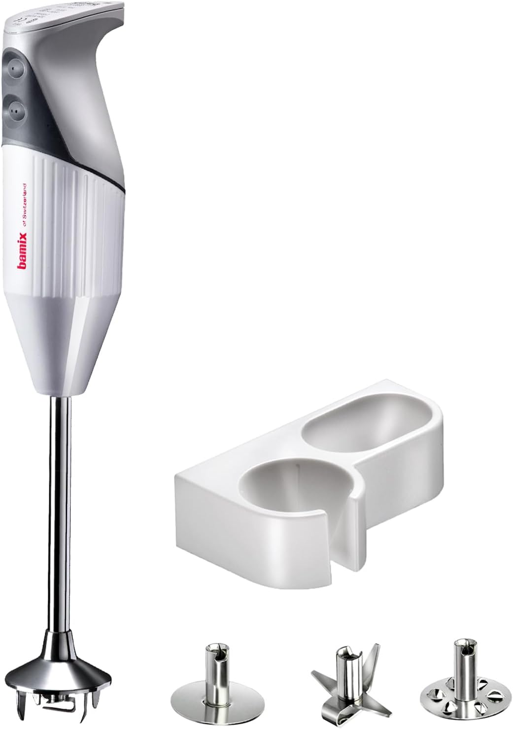 Bamix Gastro frullatore a immersione - bianco 200 W - cavo elettrico - accessori e supporto da parete-Nestgetmart