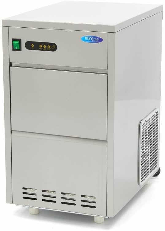 Macchina per ghiaccio in acciaio inox - 24 kg al giorno - spazio conservazione 5 kg - ristorazione 230 V-Nestgetmart