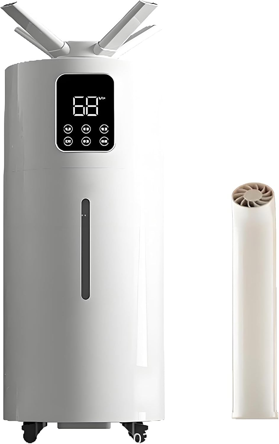 Umidificatore industriale 25 L - telecomando touch screen LED - quattro getti - nebbia 2000 ml-Nestgetmart