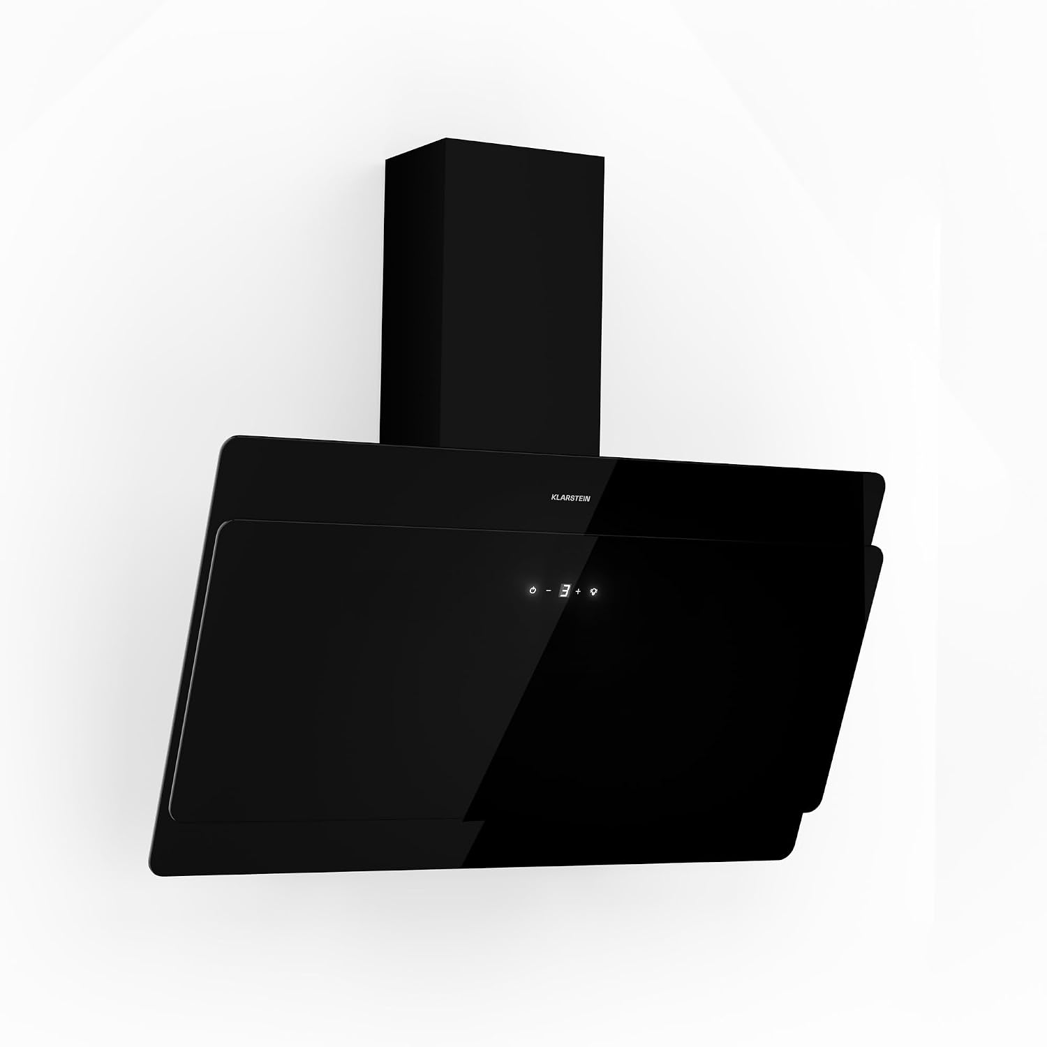 Klarstein cappa aspirante 90 cm - nero Safety Glass - 620 m3 h - touch LED e ricircolo-Nestgetmart