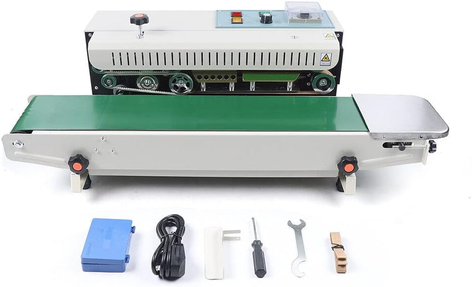 Sigillatrice continua FR 900 - bianco inox ferro - orizzontale automatica - sacchetti plastica-Nestgetmart