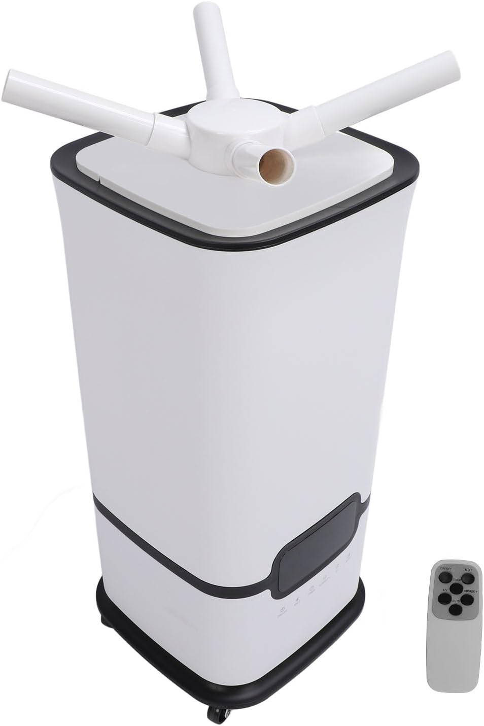SIXRUN Umidificatore industriale 16 L - bianco ultrasuoni - 3 piastre atomizzazione - telecomando display-Nestgetmart