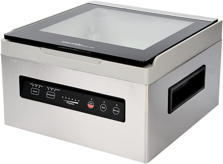 Confezionatrice sottovuoto a camera Sous Vide Tools IV3.0 - acciaio inox - nero e argento - uso alimentare-Nestgetmart