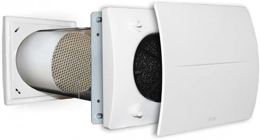Recuperatore di calore AVE Solitair 150 EC 230 V - ventilazione decentralizzata - singolo flusso alternato - con cavo-Nestgetmart
