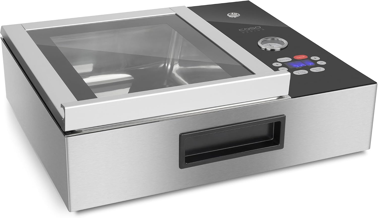 Caso 00605250 macchina sottovuoto - acciaio inox e plastica - grigio - formato 41,5 x 50 x 17 cm-Nestgetmart