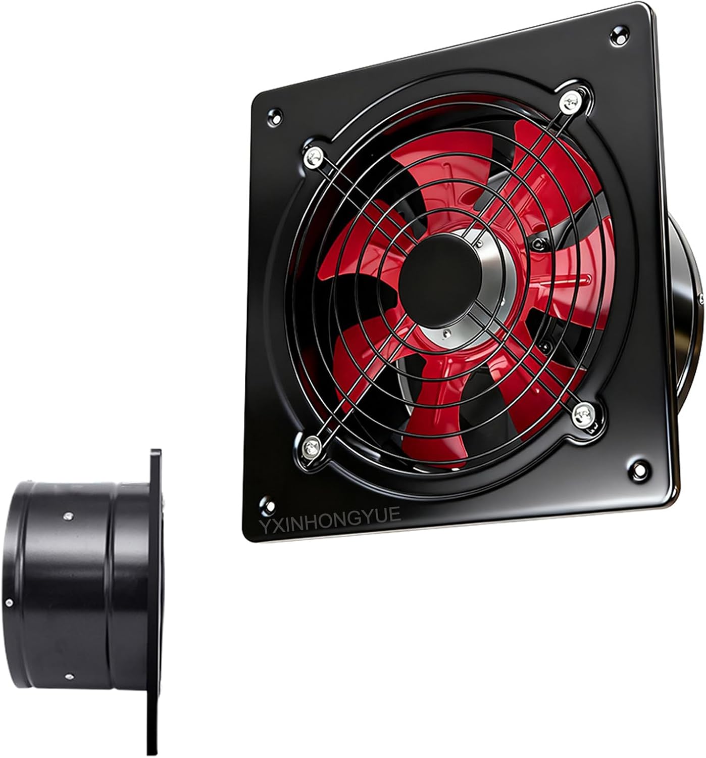 Aspiratore da parete bagno casa - 10 pollici 220 V - metallo 350 x 350 mm - basso decibel-Nestgetmart