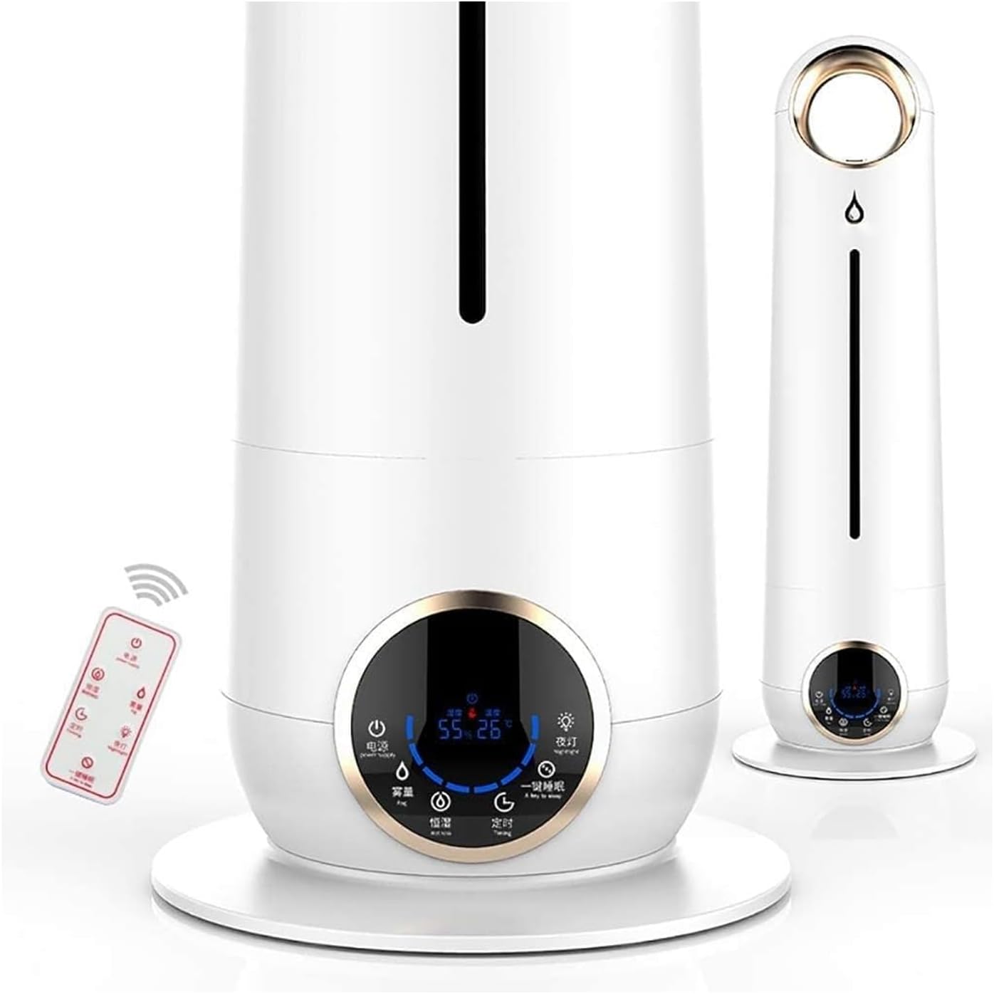 Umidificatore 4 L con ioni negativi - pavimento silenzioso - aromaterapia intelligente - uso interno-Nestgetmart