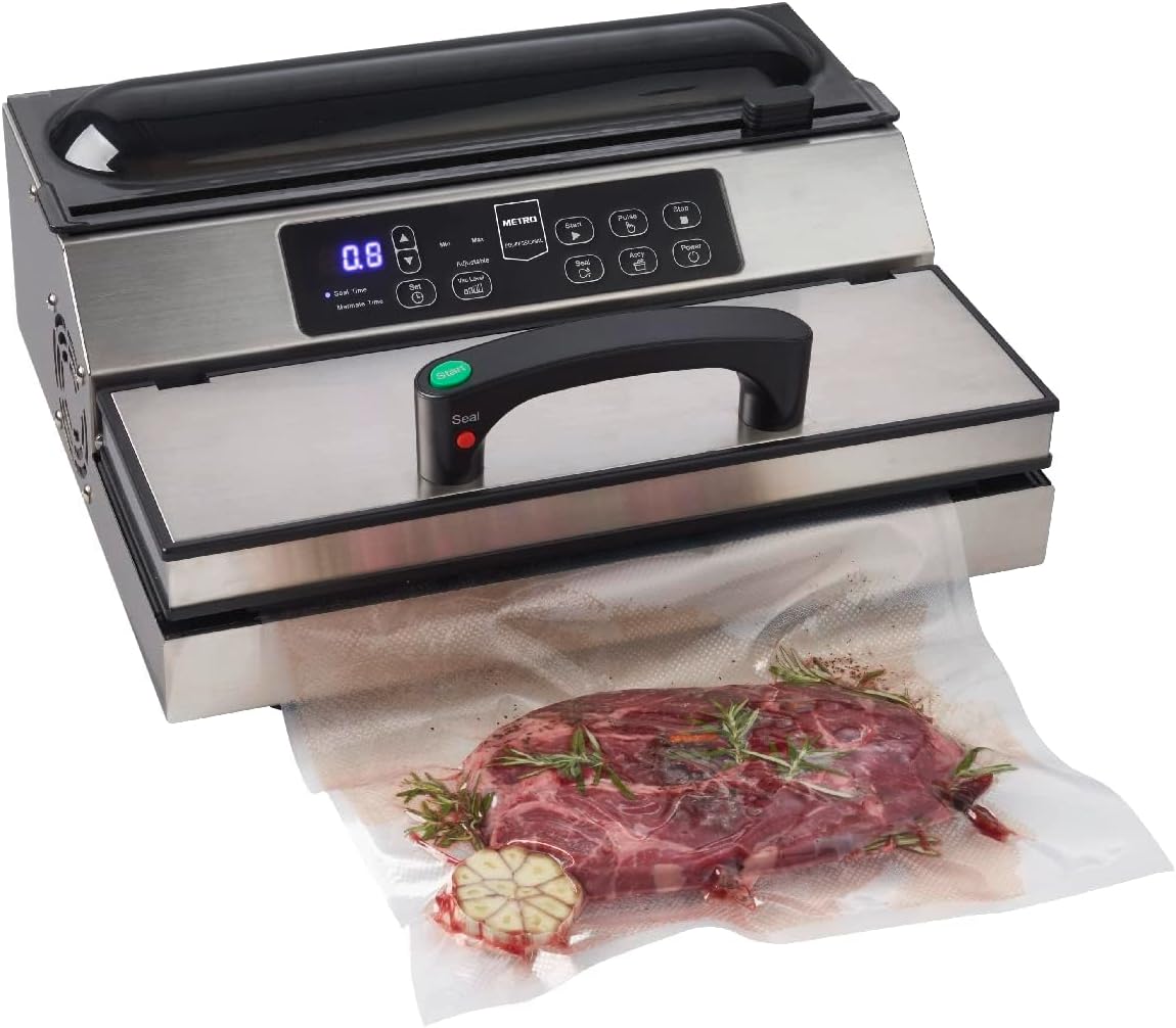 Sigillatrice sottovuoto METRO GVS2030 - argento inox - sacchi 31 cm - avvio rapido-Nestgetmart