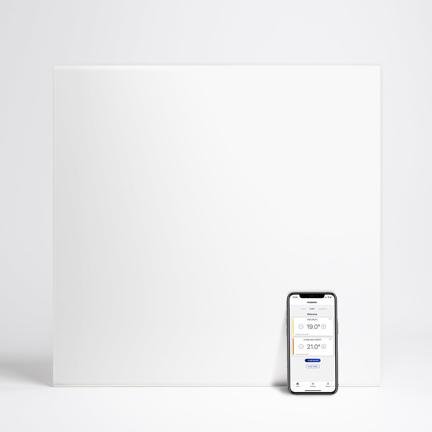 Convettore da parete Adax Neo Compact 500 W - Wi Fi e controllo smartphone - termostato programmabile - bianco IP24C bagno-Nestgetmart