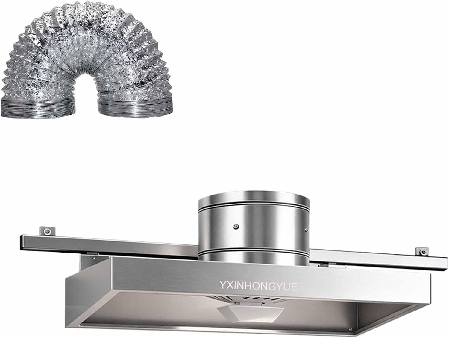 YXINHONGYUE ventilatore ristorante - 8 pollici 80 W - 7 pale metallo 220 V - tubo alluminio-Nestgetmart