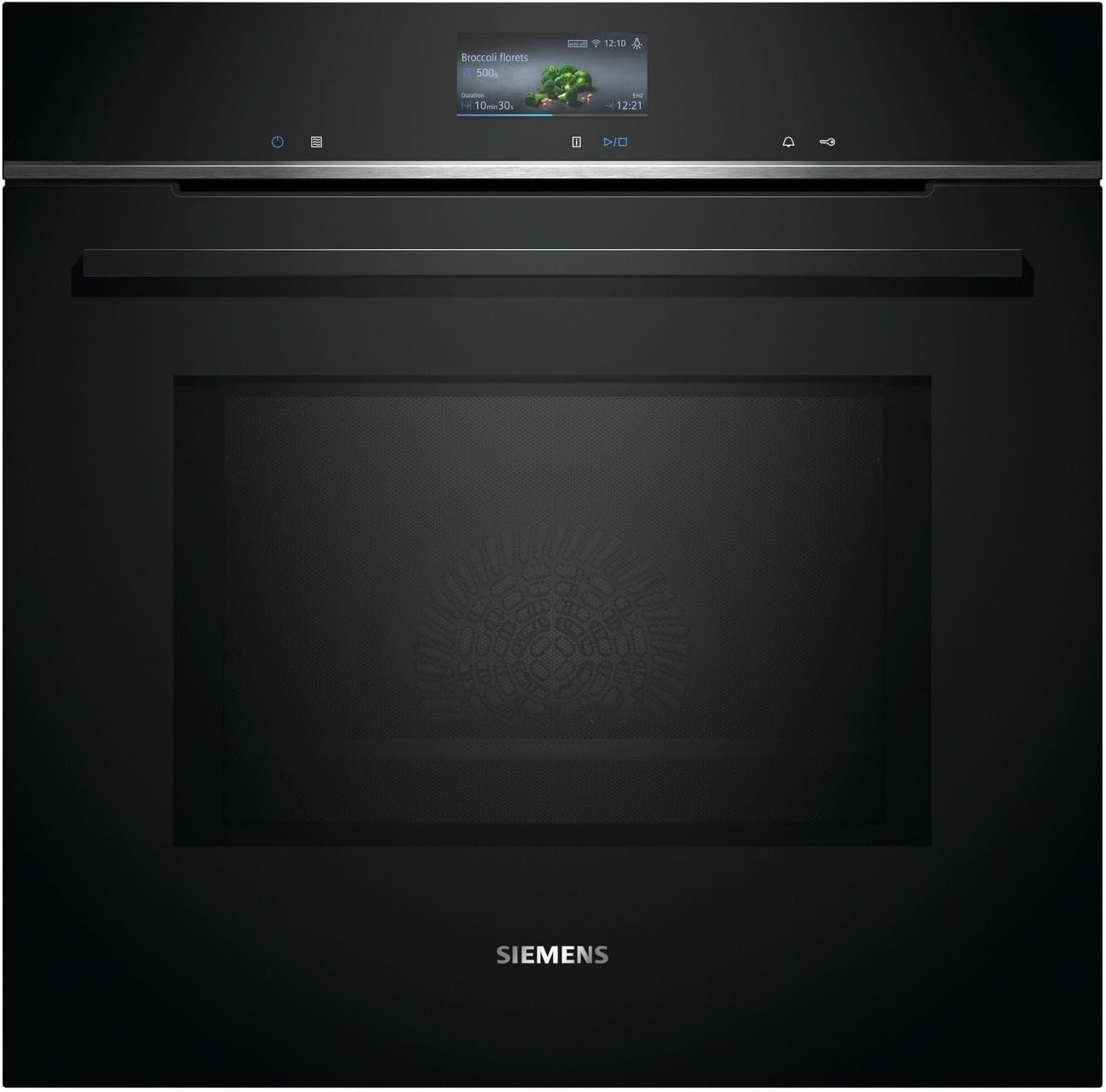 Forno da incasso con microonde 60 cm - Forno intelligente nero 800 W - Air Fry activeClean - Siemens iQ700-Nestgetmart