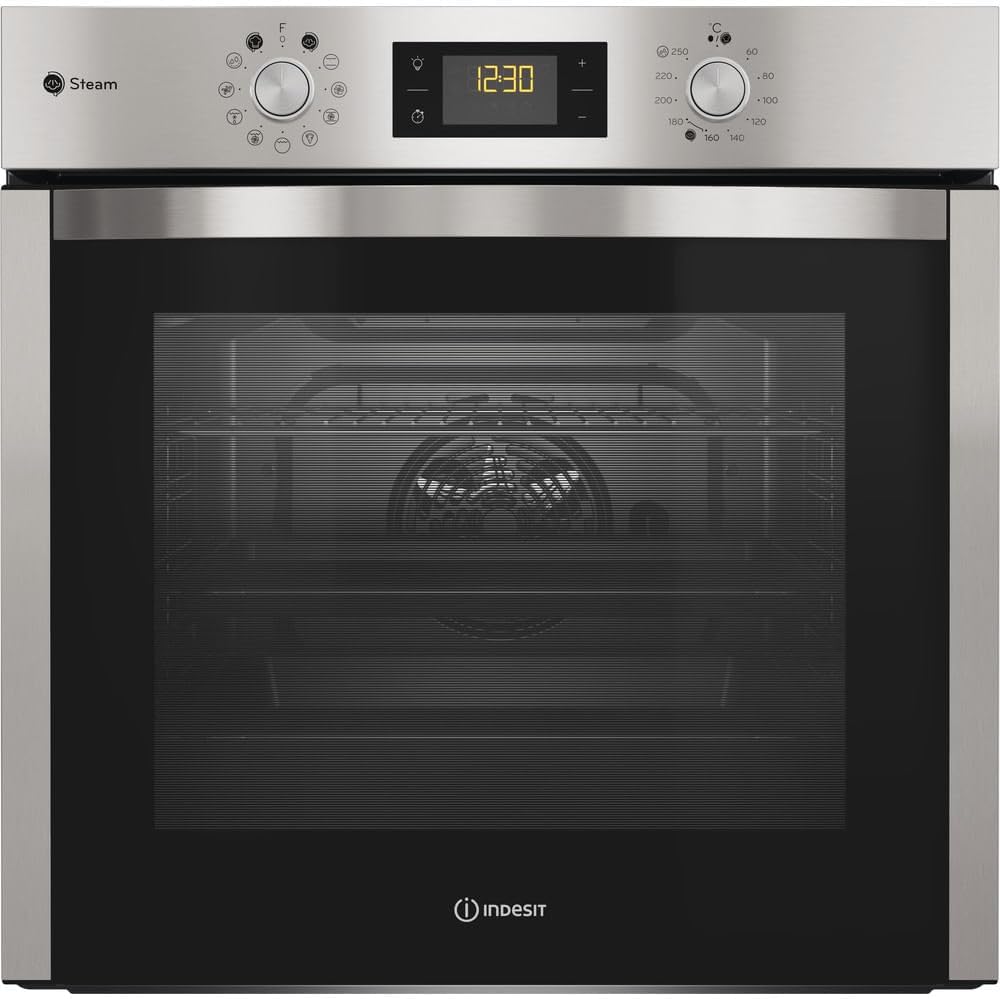 Forno elettrico da incasso 71 L - Forno inox autopulente - Cottura a convezione - Indesit IFWS 5844 JH IX-Nestgetmart