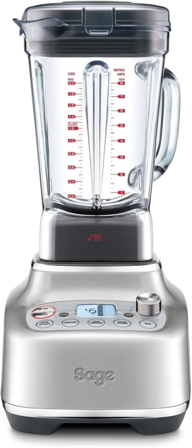 Sage The Super Q - Frullatore commerciale acciaio inox spazzolato - 2 L - 5 programmi e 12 velocità-Nestgetmart