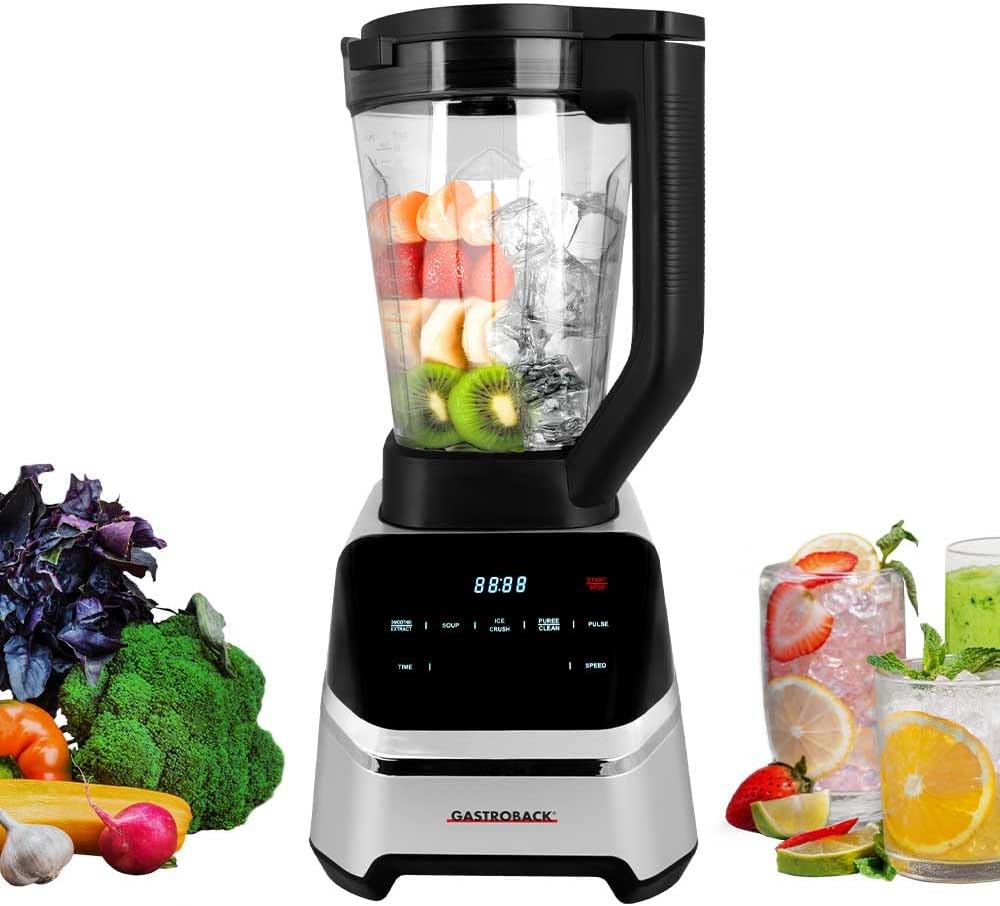 GASTROBACK Frullatore professionale - Potenza 2000 W - Serbatoio tritan 2 L - 7 programmi e 40000 giri min-Nestgetmart