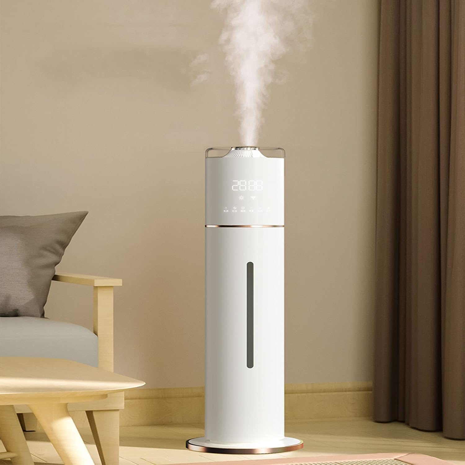 Umidificatore 7 L per cameretta bambini - LED touch - umidità personalizzata - timer 12 ore-Nestgetmart