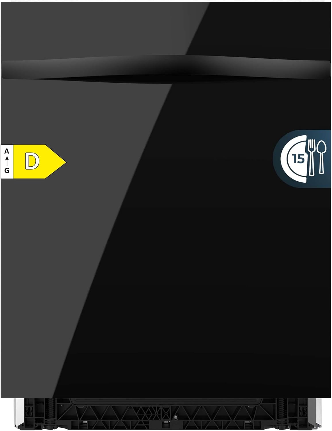 Cecotec Bolero Aguazero 6320 lavastoviglie integrata - 15 coperti vetro nero - 1900 W - 8 programmi-Nestgetmart
