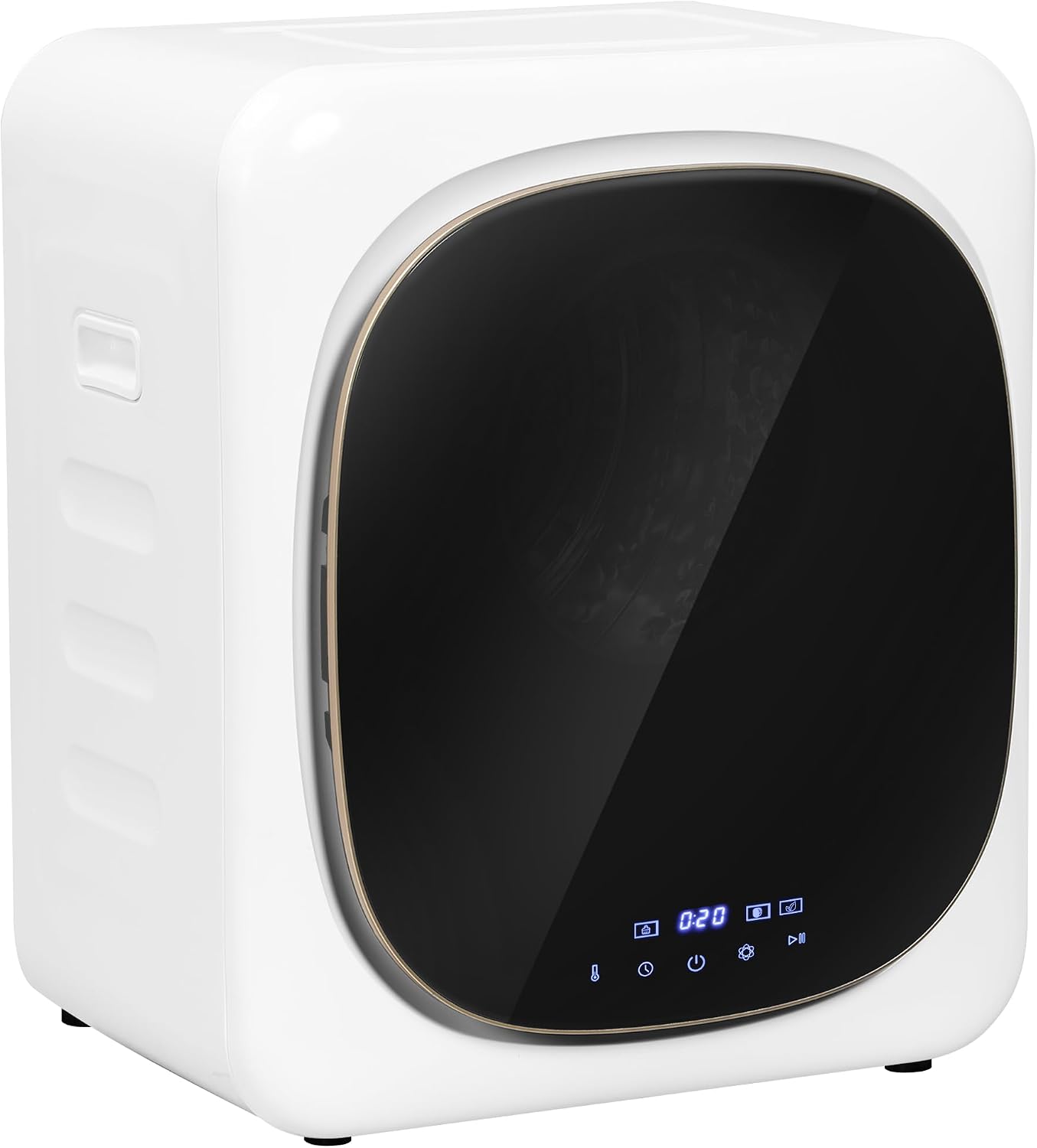 HOMCOM Asciugatrice ad aria - Capacità 4 kg - Timer e programma Smart - Acciaio inox e ABS bianca-Nestgetmart