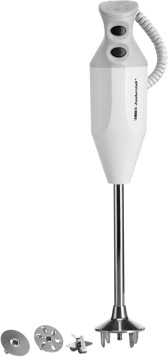 ESGE Zauberstab P 200 Profi - Frullatore a immersione bianco grigio - Capacità 20 L - Accessori inclusi-Nestgetmart