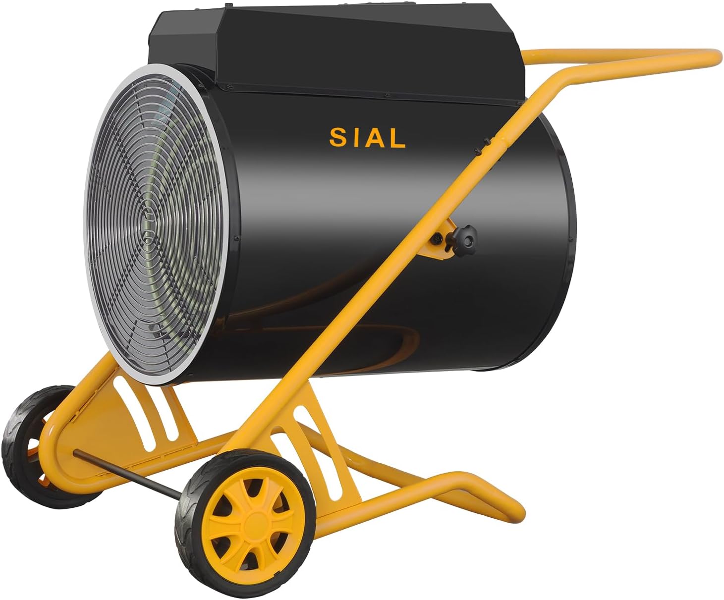 Stufa elettrica industriale SIAL 30 kW - termoventilatore portatile da interno - termostato manuale - nero per officina e garage-Nestgetmart