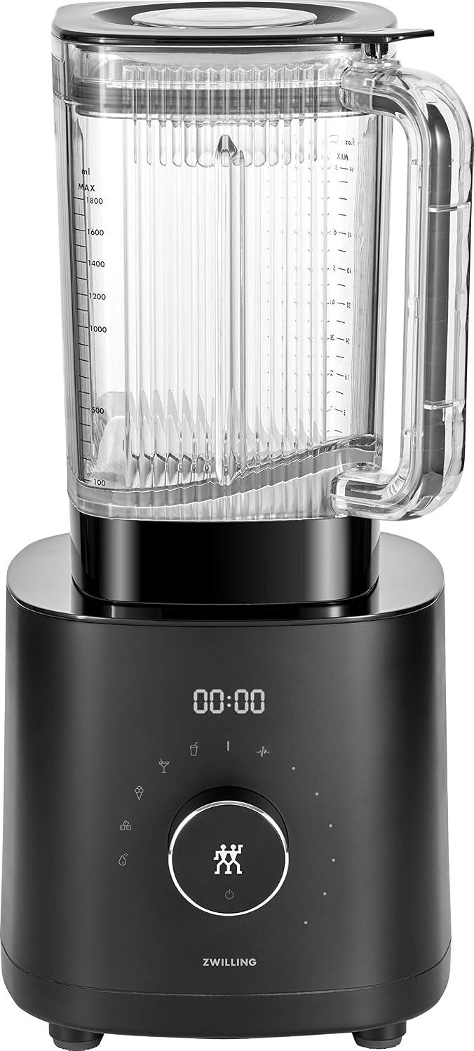 ZWILLING Enfinigy frullatore a colonna - 1,8 L nero - 1600 W - lama ad alette in acciaio inox-Nestgetmart