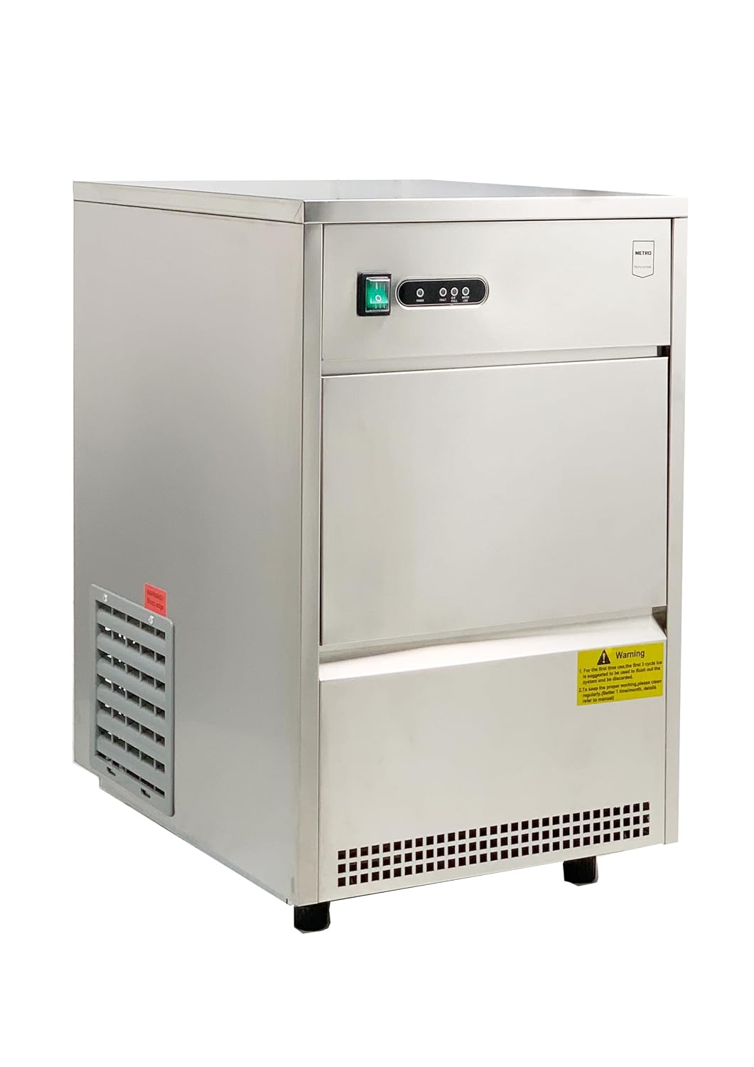 METRO Professional GIM1026B Macchina per cubetti di ghiaccio - acciaio inox argento - 26 kg in 24 h - 170 W-Nestgetmart