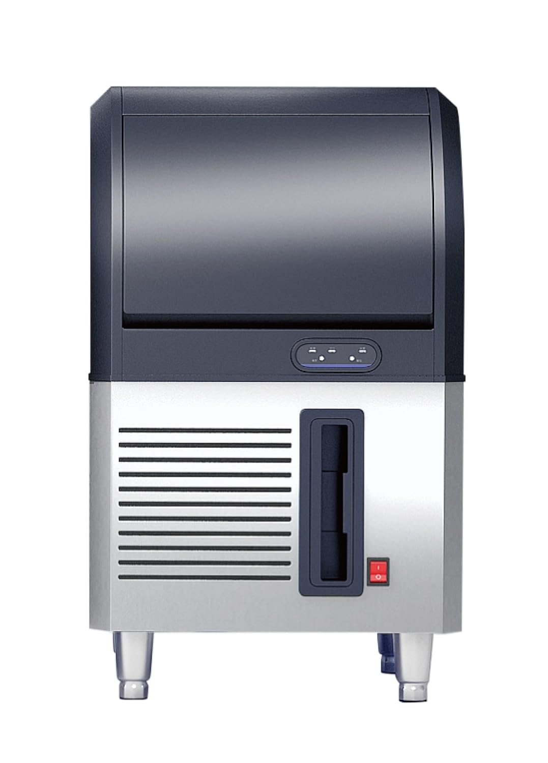 Produttore di ghiaccio cubetti pieni - raffreddamento ad aria - 35 kg in 24 h - capacità 12 kg 300 W-Nestgetmart
