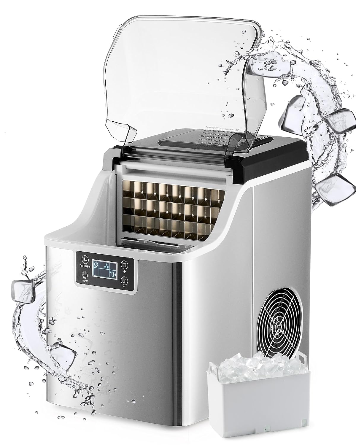 CO Z CIM 2248 EU Macchina ghiaccio - acciaio inox 3,2 L - 22 kg in 24 h - LCD autopulente-Nestgetmart