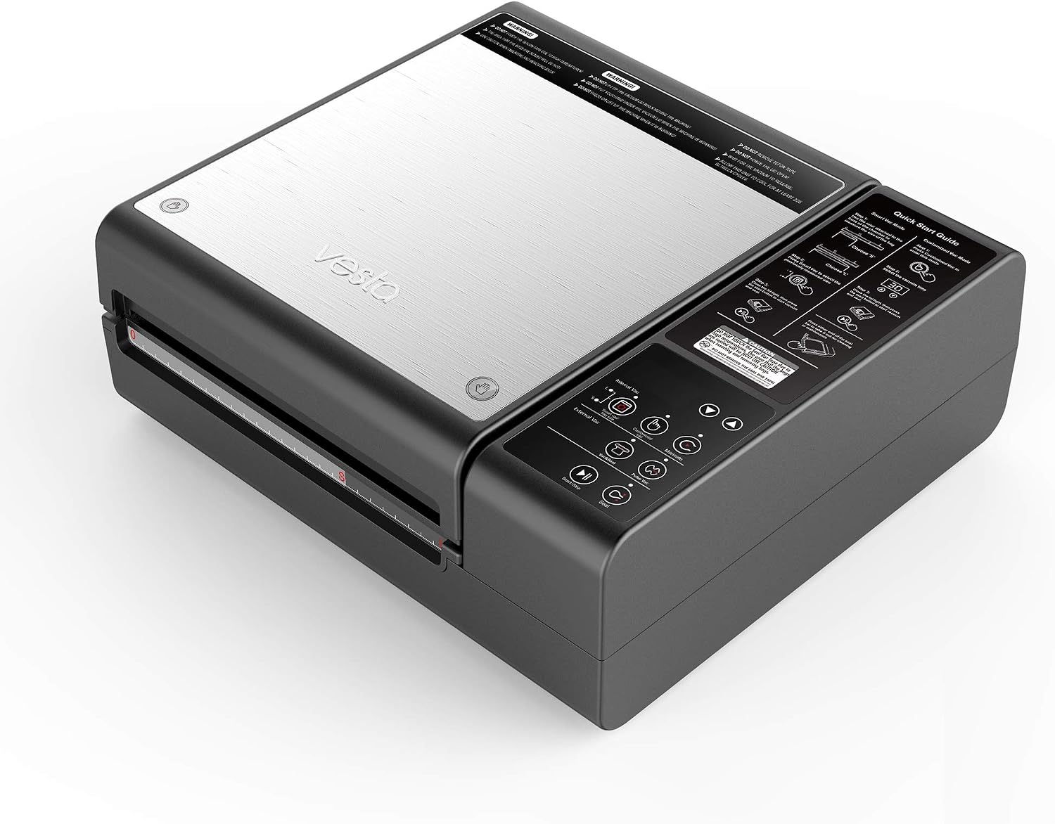 Macchina sottovuoto Vesta Precision Elite - nero inox 2 in 1 - camera esterno - SmartVac marinare-Nestgetmart