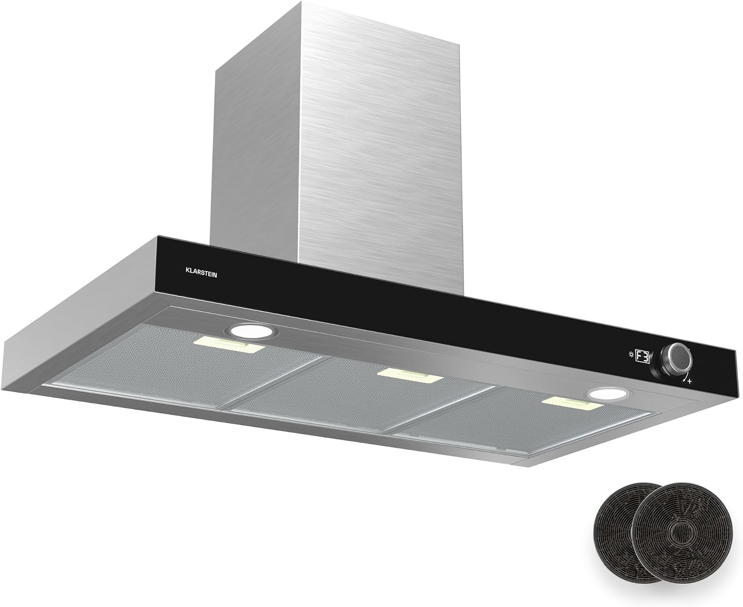 Klarstein AirNova cappa cucina - 90 cm acciaio inox - 620 m3 h - LED 6500 K e 49 decibel-Nestgetmart