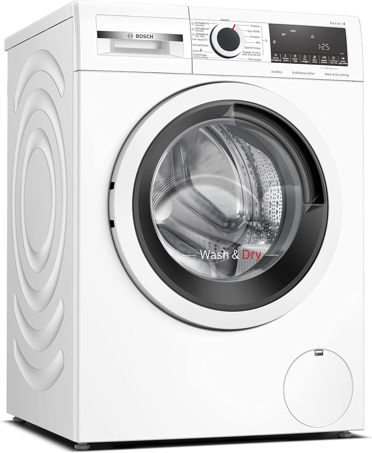 Bosch WNA144V0IT Serie 4 - Lavasciuga 9 e 5 kg - 1400 giri - Iron Assist AutoDry e Speed Perfect-Nestgetmart