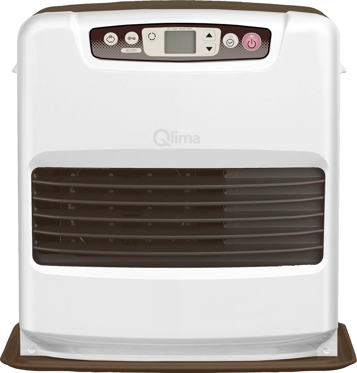 Stufa a combustibile liquido Qlima SRE 4035 TC 3,5 kW - riscaldatore portatile da interno - capacità 140 m3 - colore pera-Nestgetmart