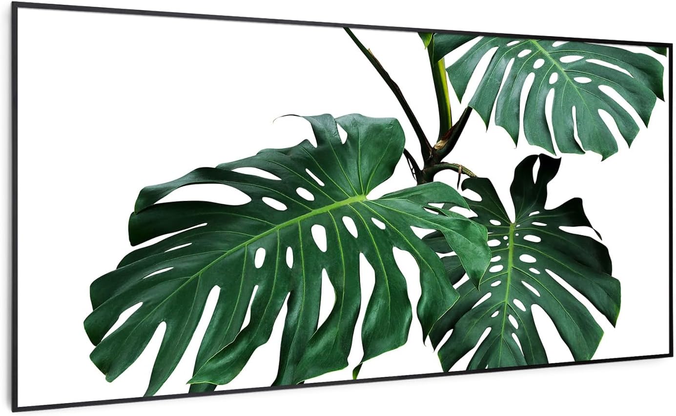 Klarstein Air Art Smart Stufa elettrica 700 W - foglia verde nero - termosifone verticale - WiFi app-Nestgetmart