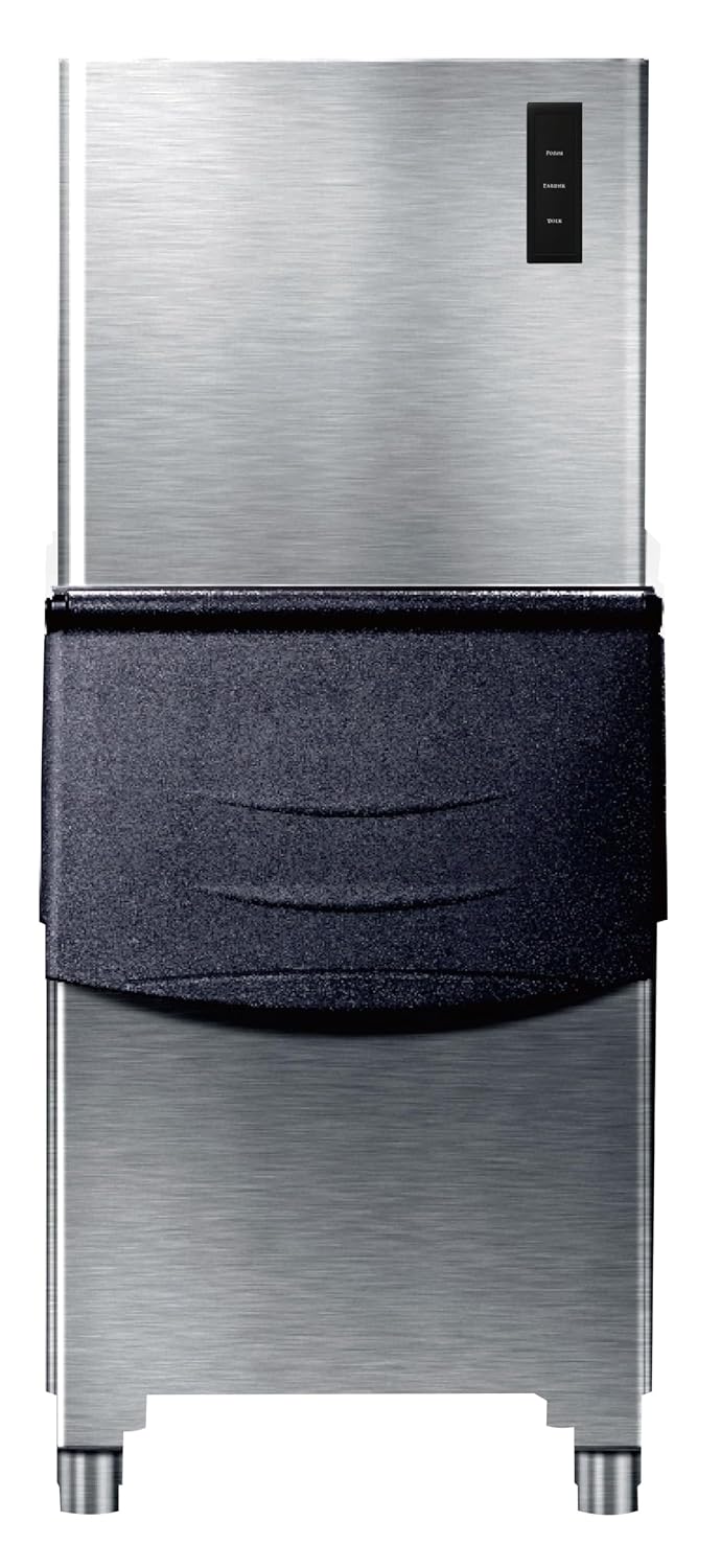 Produttore di ghiaccio cubetti pieni - raffreddamento ad aria - 160 kg in 24 h - capacità 90 kg 800 W-Nestgetmart
