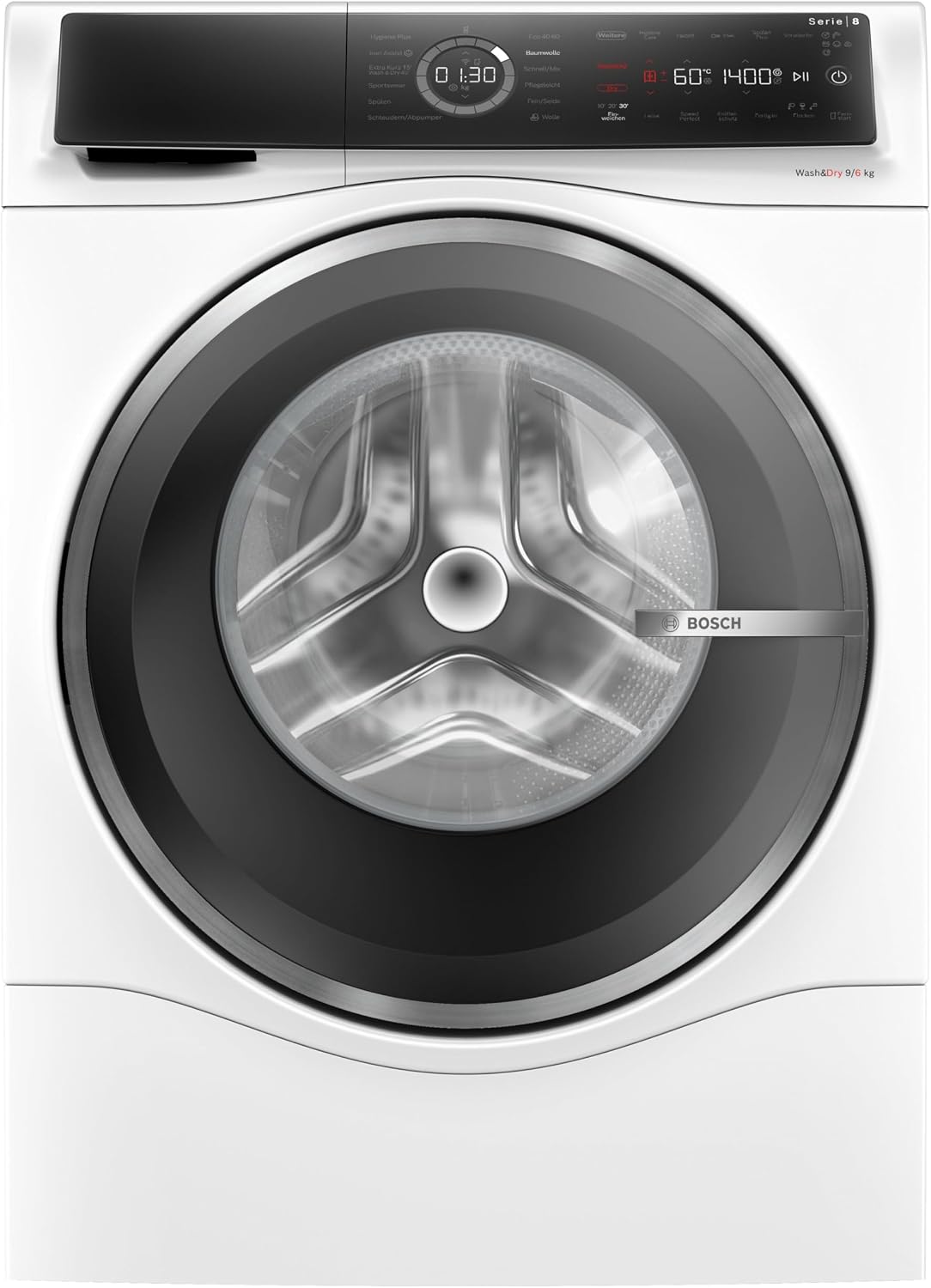 Bosch WNC244070 Serie 8 - Lavasciuga 9 e 6 kg - Home Connect - EcoSilence Drive e AutoDry-Nestgetmart