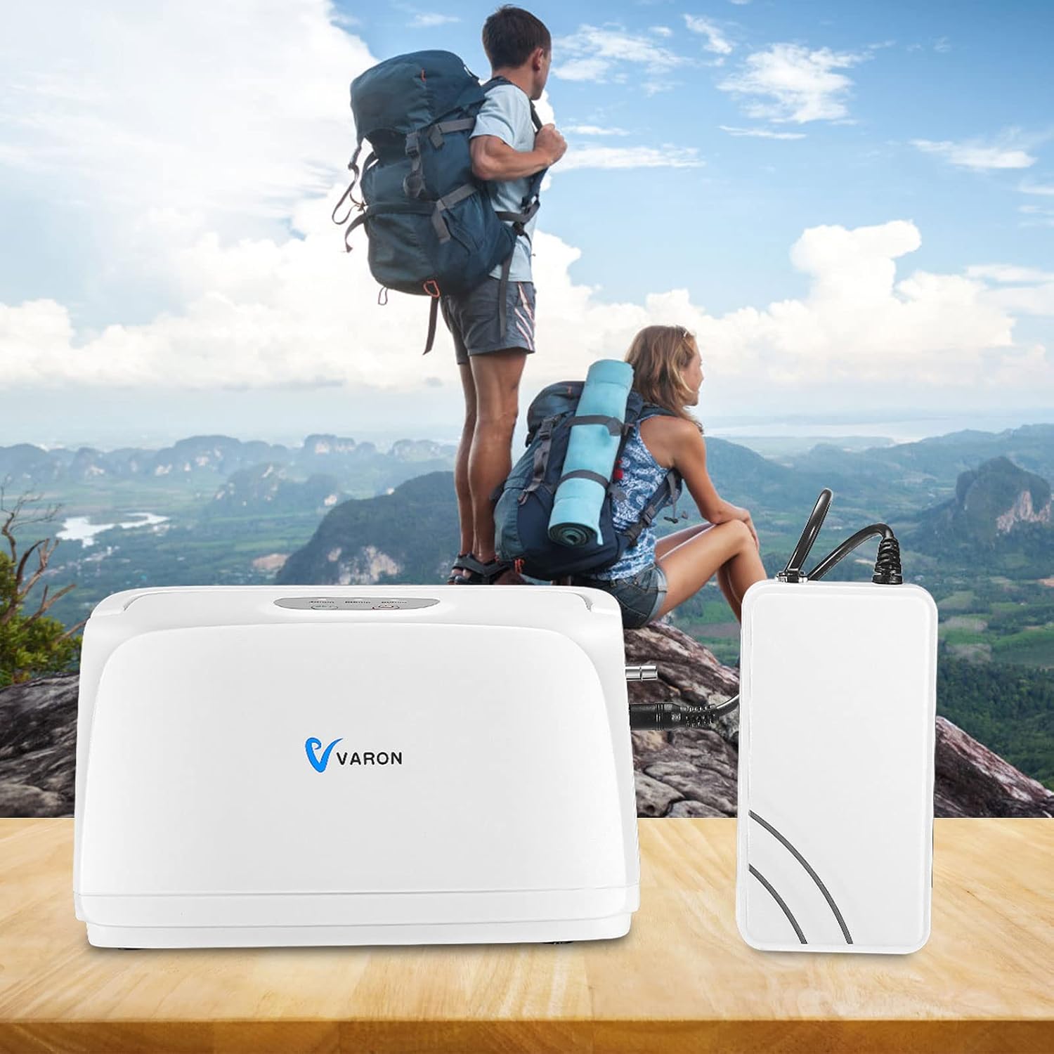 Concentratore ossigeno KKTECT 3 L min - 32,5 percento - basso rumore - uso casa auto viaggio-Nestgetmart