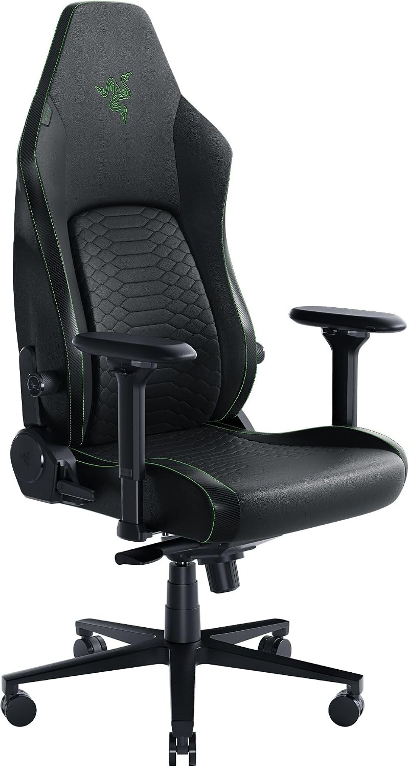 Razer Iskur V2 Sedia gaming - verde pelle sintetica EPU - supporto lombare adattivo - braccioli 4D-Nestgetmart