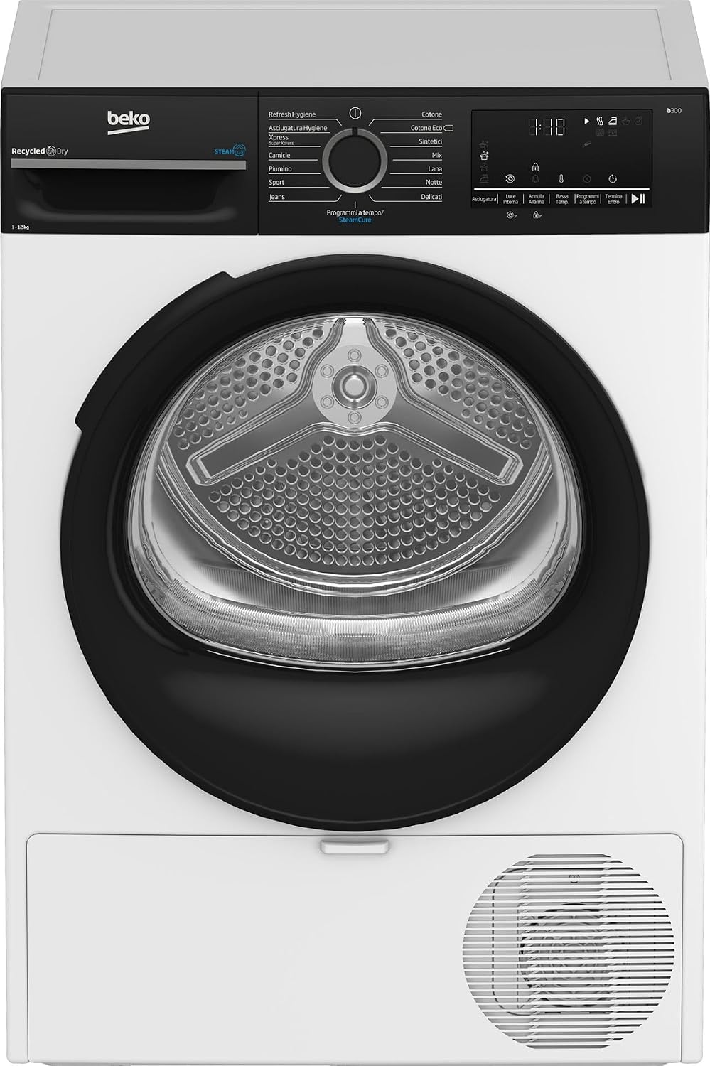 Beko BMGT4122SBI asciugatrice - 12 kg nera - motore Inverter - carico frontale classe A Plus-Nestgetmart
