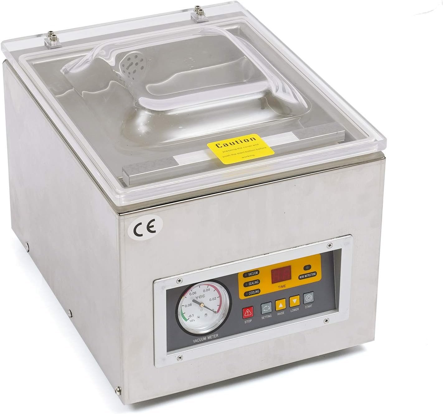 Macchina sottovuoto da tavolo 2 CFM - acciaio inox - professionale commerciale - per sacchetti alimentari-Nestgetmart