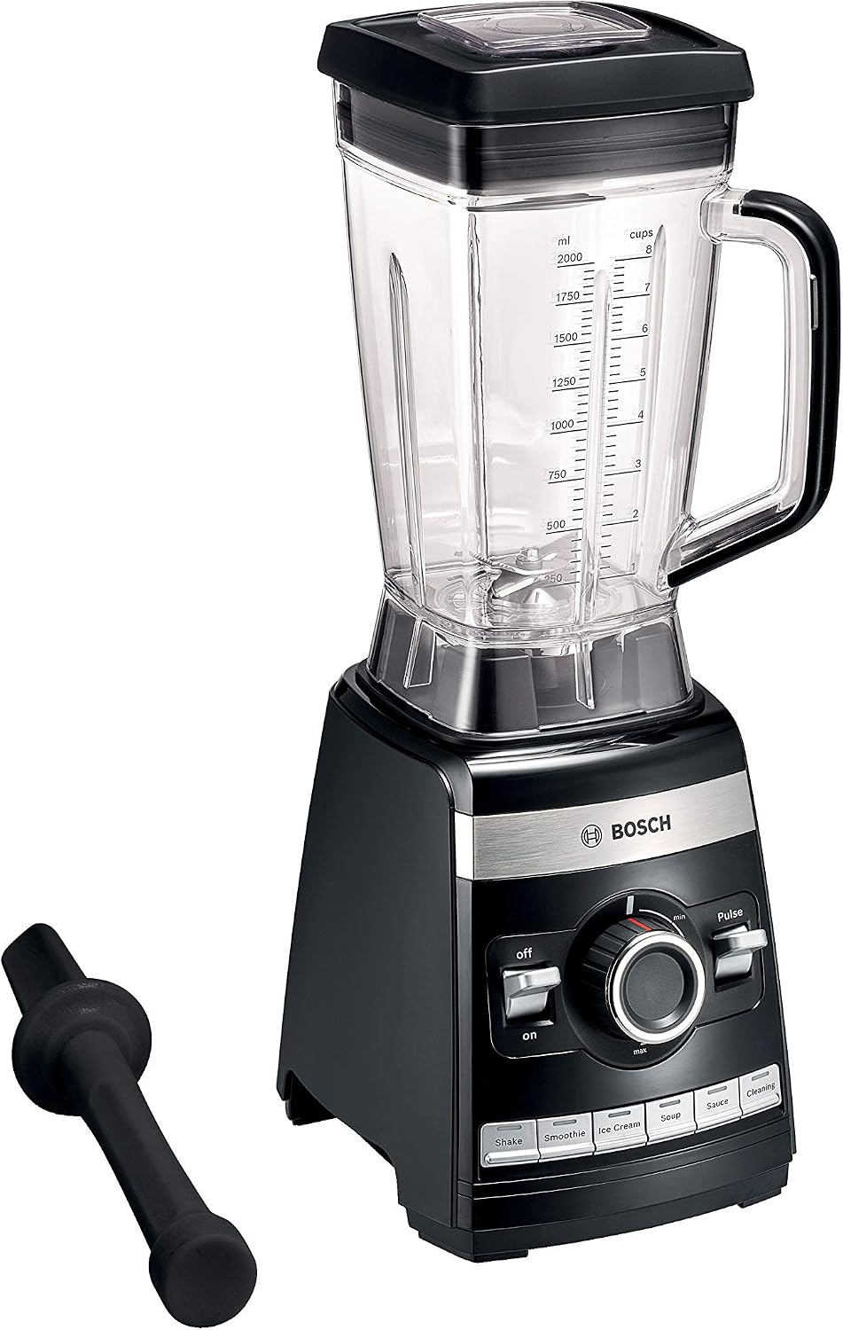 Bosch VitaBoost MMBH6P6B - Frullatore potente 1600 W - Capacità 2,5 L - 6 programmi automatici-Nestgetmart