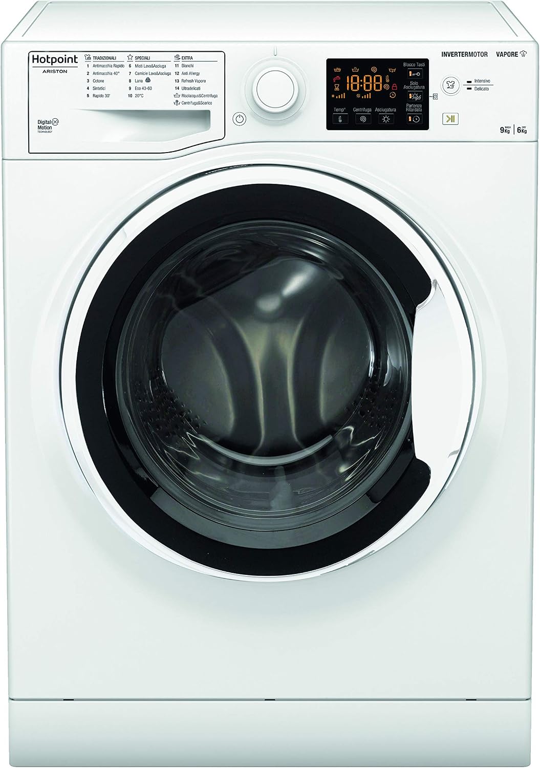 Hotpoint NDB 96443 W IT N - Lavasciuga 9 kg - Carica frontale - 1400 giri e vapore igienico-Nestgetmart