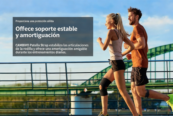 DHFBIU Rodillera Deportiva Ajustable, Banda Rotuliana con Almohadilla de Silicona, Soporte para Rodilla para Correr, Gimnasio y Fitness, Negro, 2 Piezas