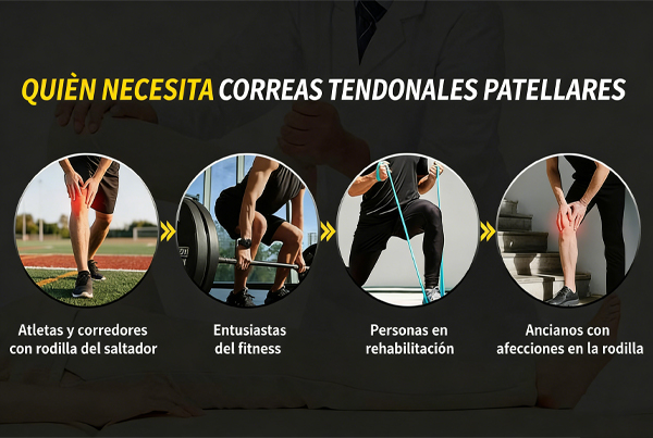 DHFBIU Rodillera Deportiva Ajustable, Banda Rotuliana con Almohadilla de Silicona, Soporte para Rodilla para Correr, Gimnasio y Fitness, Negro, 2 Piezas